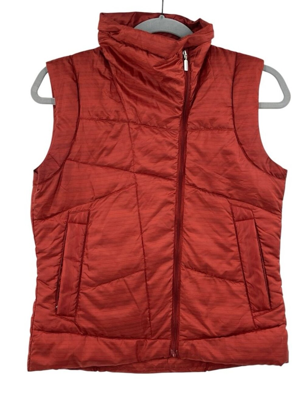 NAU Women's Burnt Orange Goose Down Full Zip Vest XXS